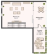 Grundriss obere Etage - Penthouse-Maisonette mit Wintergarten und Dachterrasse im Ihme-Zentrum Hannover