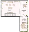 Grundriss obere Etage - – RESERVIERT – Penthouse-Maisonette mit Wintergarten und Dachterrasse im Ihme-Zentrum Hannover