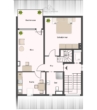 Grundriss obere Ebene - Großzügige 4-Zimmer-Maisonette mit 2 Balkonen, Dachterrasse & Garage in Garbsen-Berenbostel