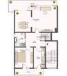Grundriss untere Ebene - Großzügige 4-Zimmer-Maisonette mit 2 Balkonen, Dachterrasse & Garage in Garbsen-Berenbostel