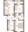 Grundriss - Gepflegte 3-Zimmer-Wohnung in Garbsen Berenbostel