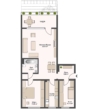 Grundriss - RESERVIERT 3-Zimmer-Eigentumswohnung mit Loggia und 2 Tiefgaragenstellplätzen in Garbsen-Berenbostel