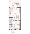 Grundriss EG - Reihenmittelhaus mit Terrasse und Garten in Garbsen