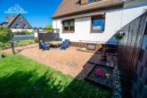 Terrasse - Doppelhaushälfte mit großem Garten, Doppelgarage & ausgebautem Keller in Hannover-Misburg