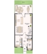 Grundriss Erdgeschoss - Familienfreundliches Reihenmittelhaus mit viel Platz, Terrasse und Garten in Hannover-Wettbergen